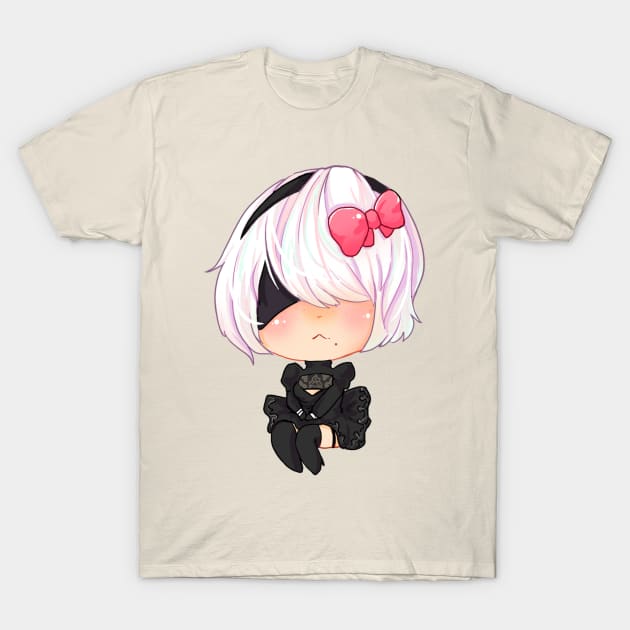 Chibi 2b nier automata T-Shirt by linkitty